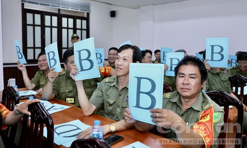 Sôi nổi Hội thi lực lượng tham gia bảo vệ ANTT cơ sở giỏi ở phường Tân Bình