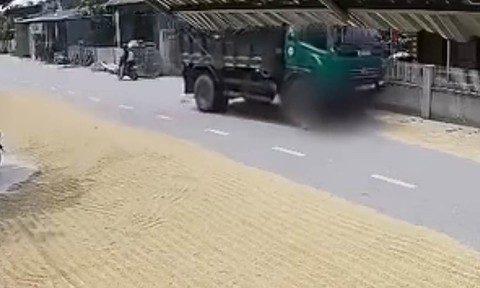 Vụ tai nạn 2 người chết ở Hà Tĩnh: Cục CSGT nhận định việc phơi thóc khiến lòng đường bị thu hẹp