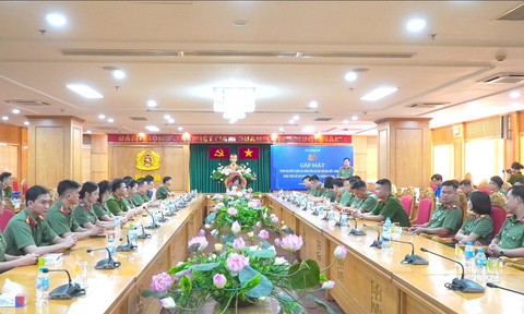 Gặp mặt đại biểu Công an nhân dân tham dự Đại hội Đoàn toàn quốc lần thứ XIII