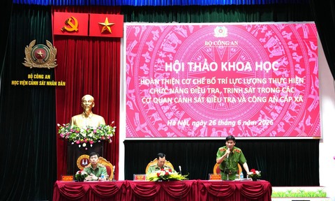 Hoàn thiện cơ chế bố trí lực lượng điều tra, trinh sát trong Cơ quan CSĐT và công an cấp xã