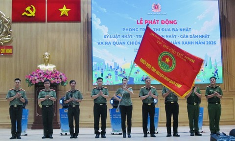 Công an TPHCM: Hưởng ứng phong trào thi đua “Ba nhất” và ra quân Chiến dịch tình nguyện Hành quân xanh 2026