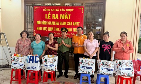Công an xã Tân Nhựt triển khai mô hình Camera an ninh tại khu nhà trọ nhằm đảm bảo ANTT
