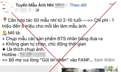 Đằng sau bẫy "tuyển người mẫu nhí”