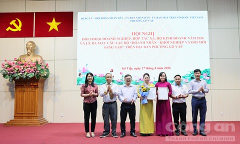 Phường Gò Vấp đồng hành, tiếp sức doanh nghiệp khởi nghiệp và đổi mới sáng tạo