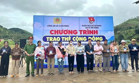 Công an xã số hóa phương án bảo vệ người dân vùng thiên tai