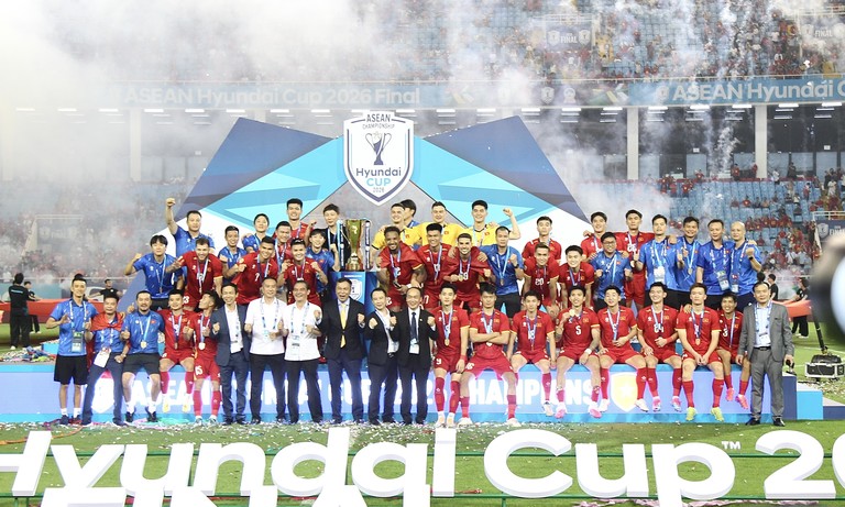 Việt Nam đăng quang ASEAN Cup 2026: “Những chiến binh Sao Vàng” bảo vệ thành công ngôi vương